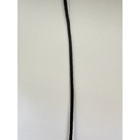 Woven Black Satin Cord 2mm wide x 2mtrs Long