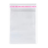 Resealable Square Clear Plastic Card Bag 160mmx190mm x 100