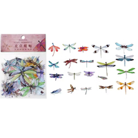 Night Dragonfly 40pc Dragonfly Transparent embellishments 