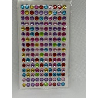 Multicolor Self Adhesive Gems - Round 1