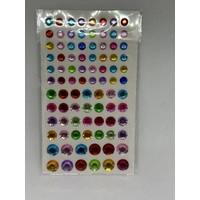 Multicolor Self Adhesive Gems - Round 2