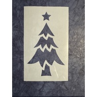 Christmas Tree - One Stencil 15cm x 9cm 