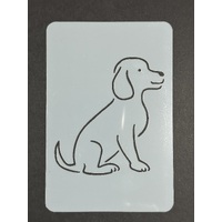 Dog - One - Stencil 14 x 9.5cm