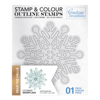 COUTURE CREATIONS STAMP - SNOWFLAKE OUTLINE