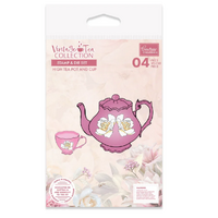 Vintage Tea Collection - Stamp & Die - High Tea Pot and Cup