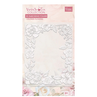 Vintage Tea Collection - 3D Embossing Folder - Assorted Flowers