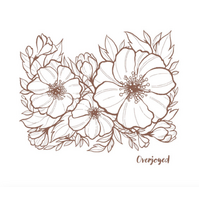 Petunia Background Photopolymer Stamp Set 2pc