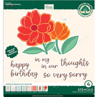 Gorgeous Dahlia Stencil Set (4pc)