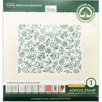 Parkside Crafts Background Photopolymer Stamp Set - Floral Debut