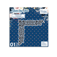 Blues by You - Stamp - Vintage Corner Border 1pc 