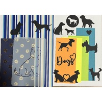 Dog - One - Stencil Pack - with diecut dogs