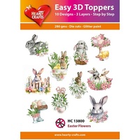 Hearty Crafts Easter Flowers Die Cut Paper Tole