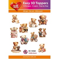 Hearty Crafts Teddy Bears Die Cut Paper Tole