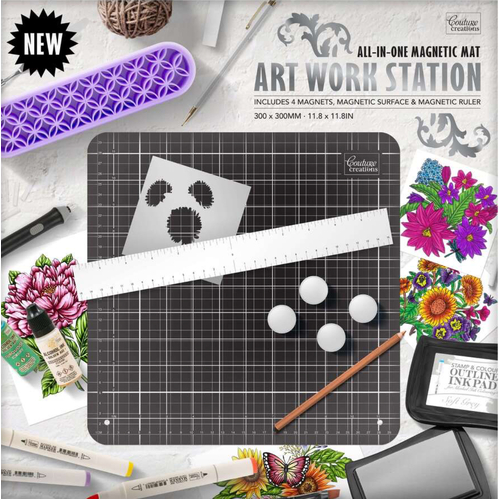 All-in-One Magnetic Mat Art Work Station 