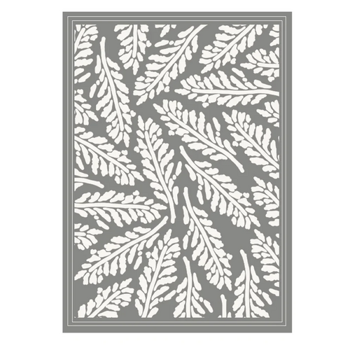 COUTURE CREATIONS STENCIL - EARTHY DELIGHTS - FERN LEAVES (127 X 177.8MM)