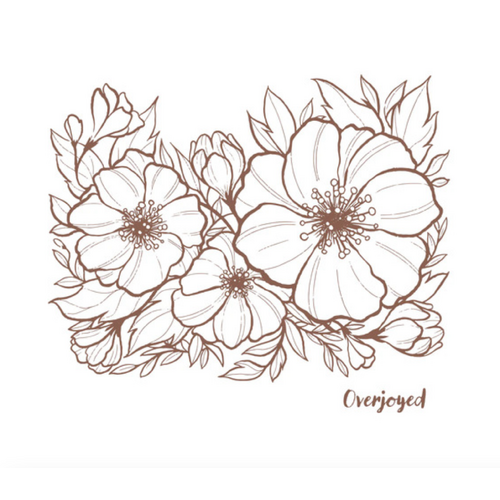 Petunia Background Photopolymer Stamp Set 2pc