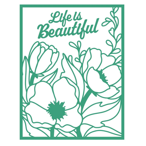 Life is Beautiful Cutting Die Set (2pc)