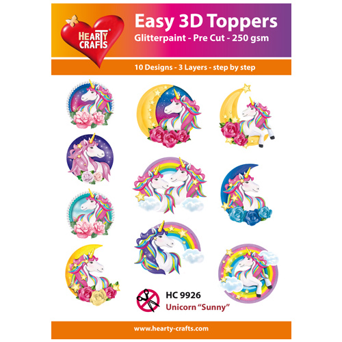 Unicorns & Rainbows 3D Paper Tole