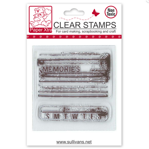 Mini Clear Stamp -  Memories